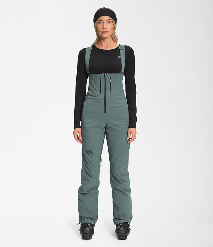 Pantalon Nieve The North Face Mujer Verde Amry Bib 71068VCFK